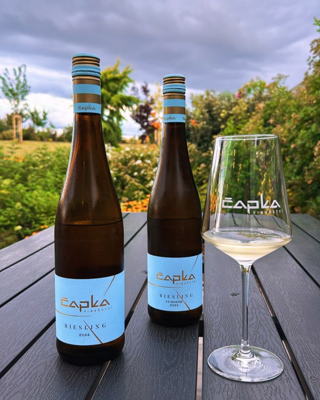 Riesling 2024 – modré nebe ve skle. @vinarstvicapka Lehký, svěží, stylový. Elegantní jako bílá košile ve vánku a zábavný...